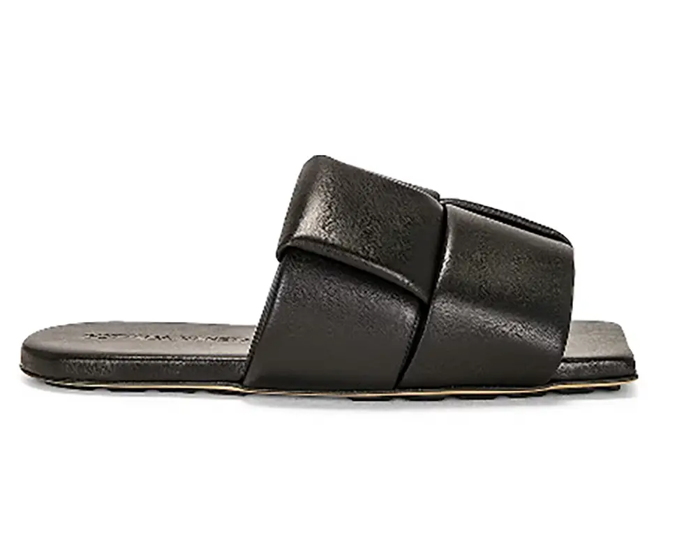 bottega veneta trendy slides 2023 black leather new style