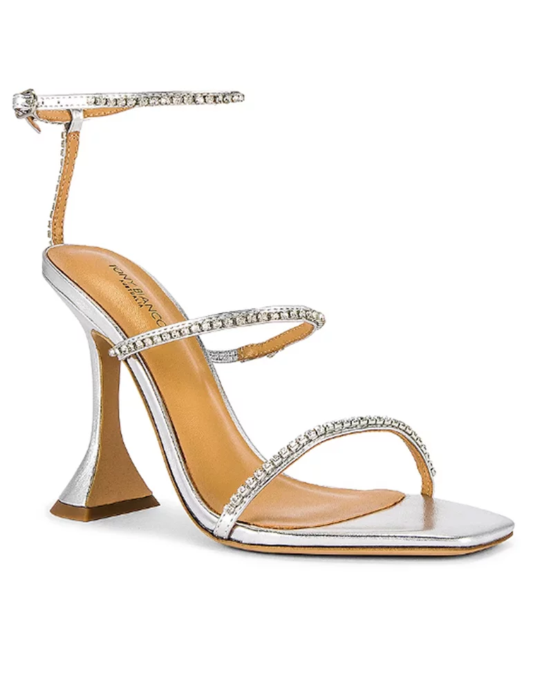 silver high heels crystal sandals womens shoe trends