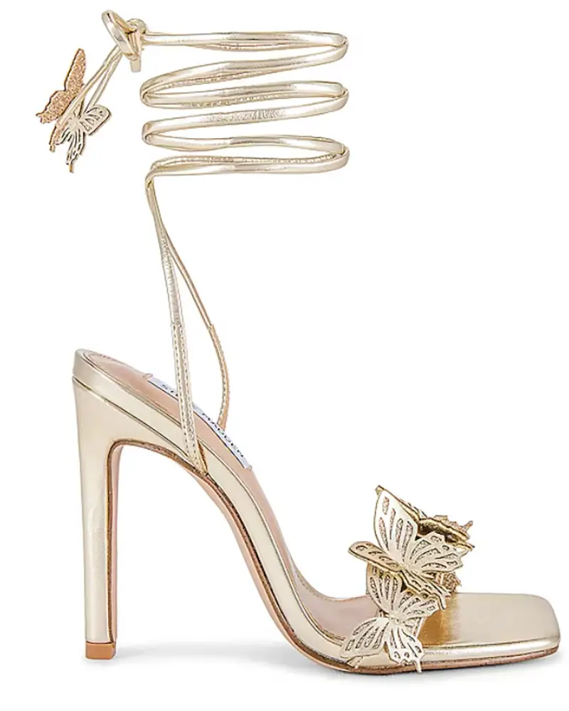 summer shoe trends gold sandals high heel