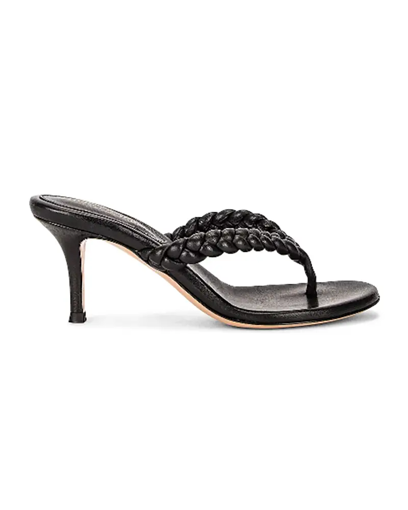 are braided sandals style 2024 black heels